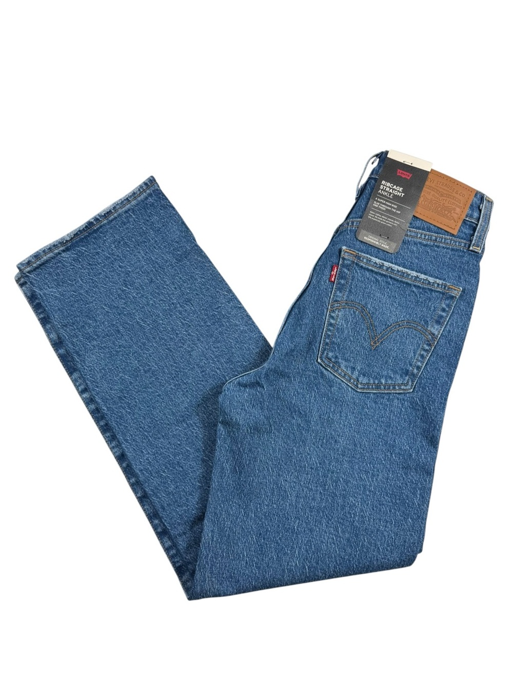 Levi’s Ribcage Straight Ankle Jeans, 24, NWT.